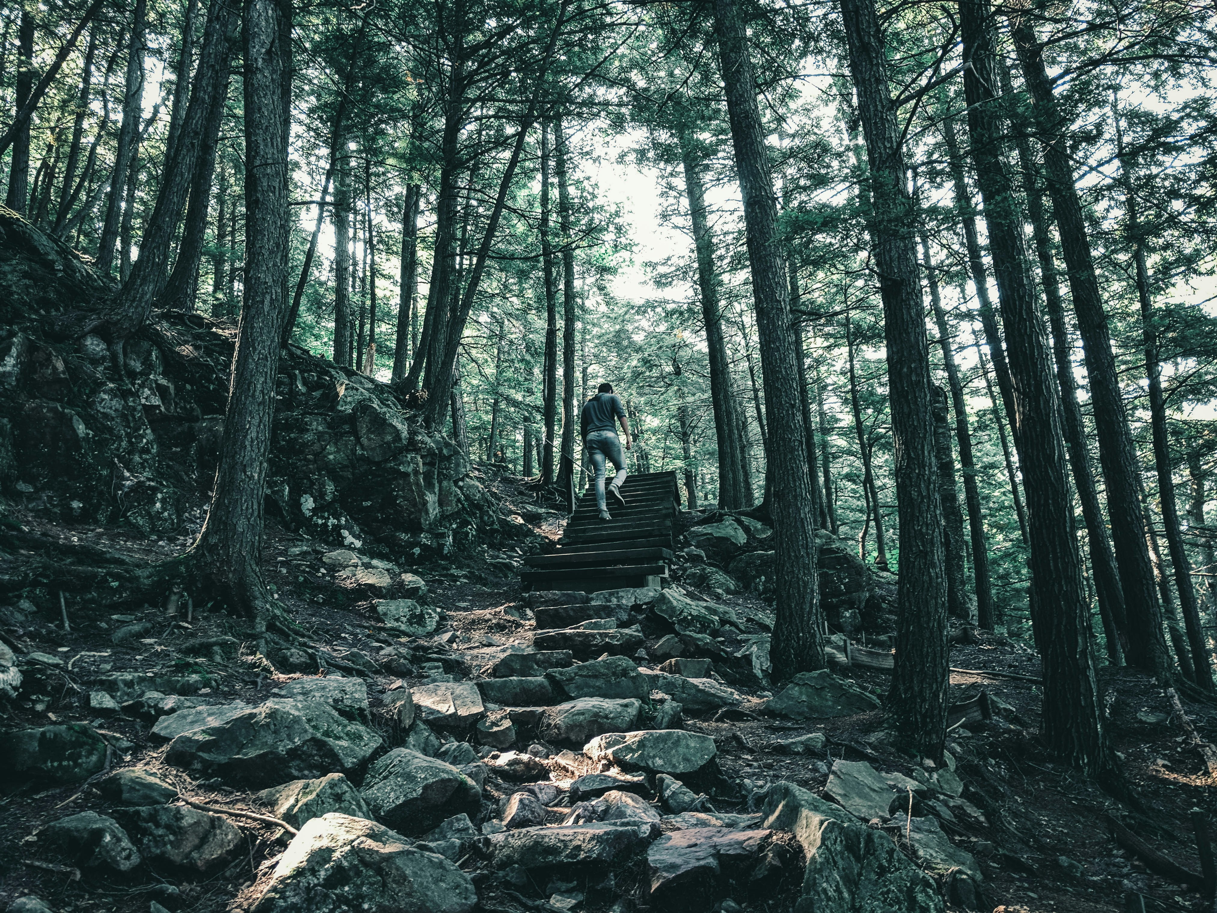 Who hikes with jeans?