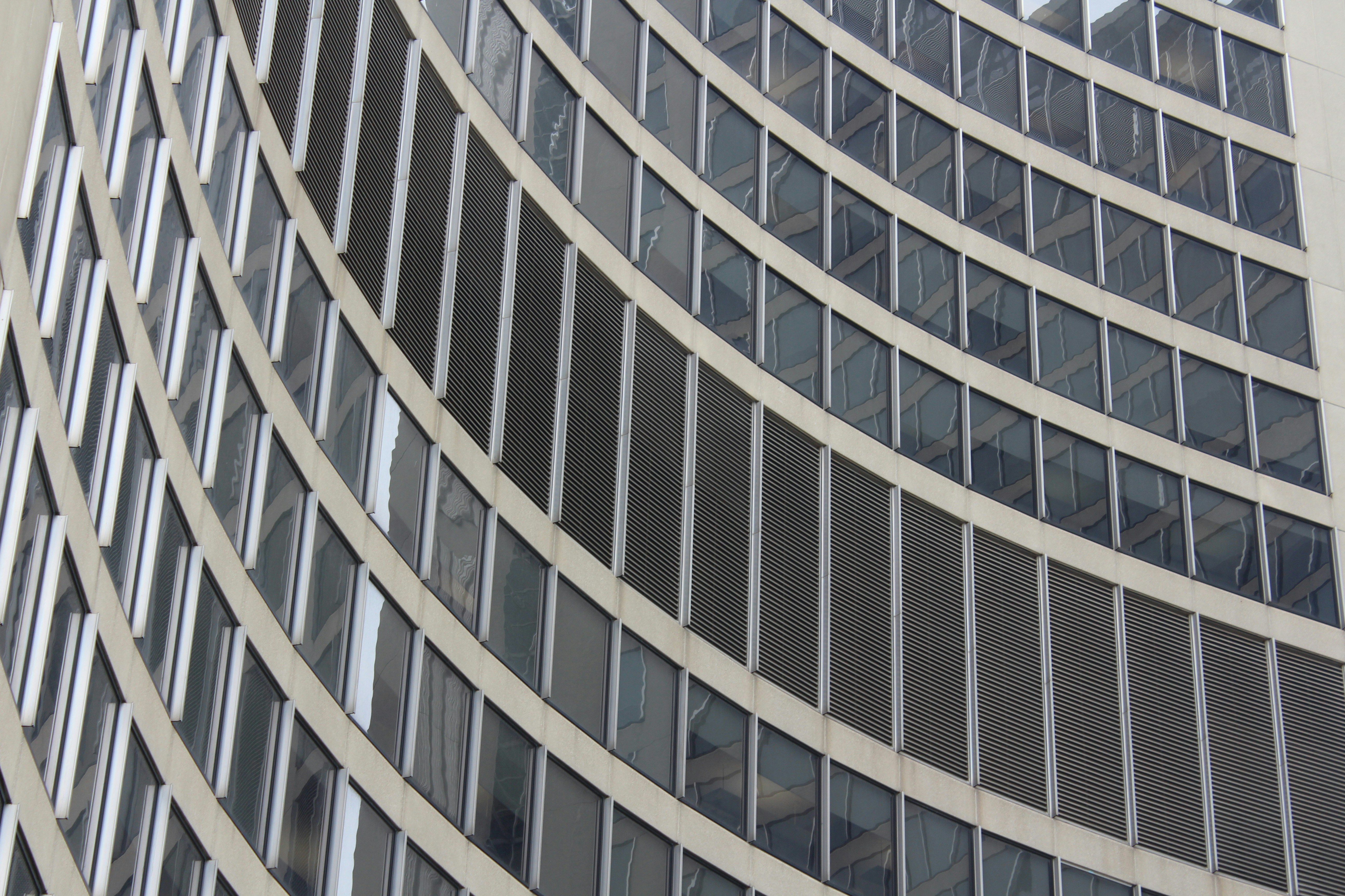 white and brown spiral staircase