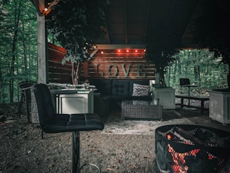 black and silver gas grill