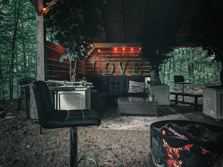 black and silver gas grill