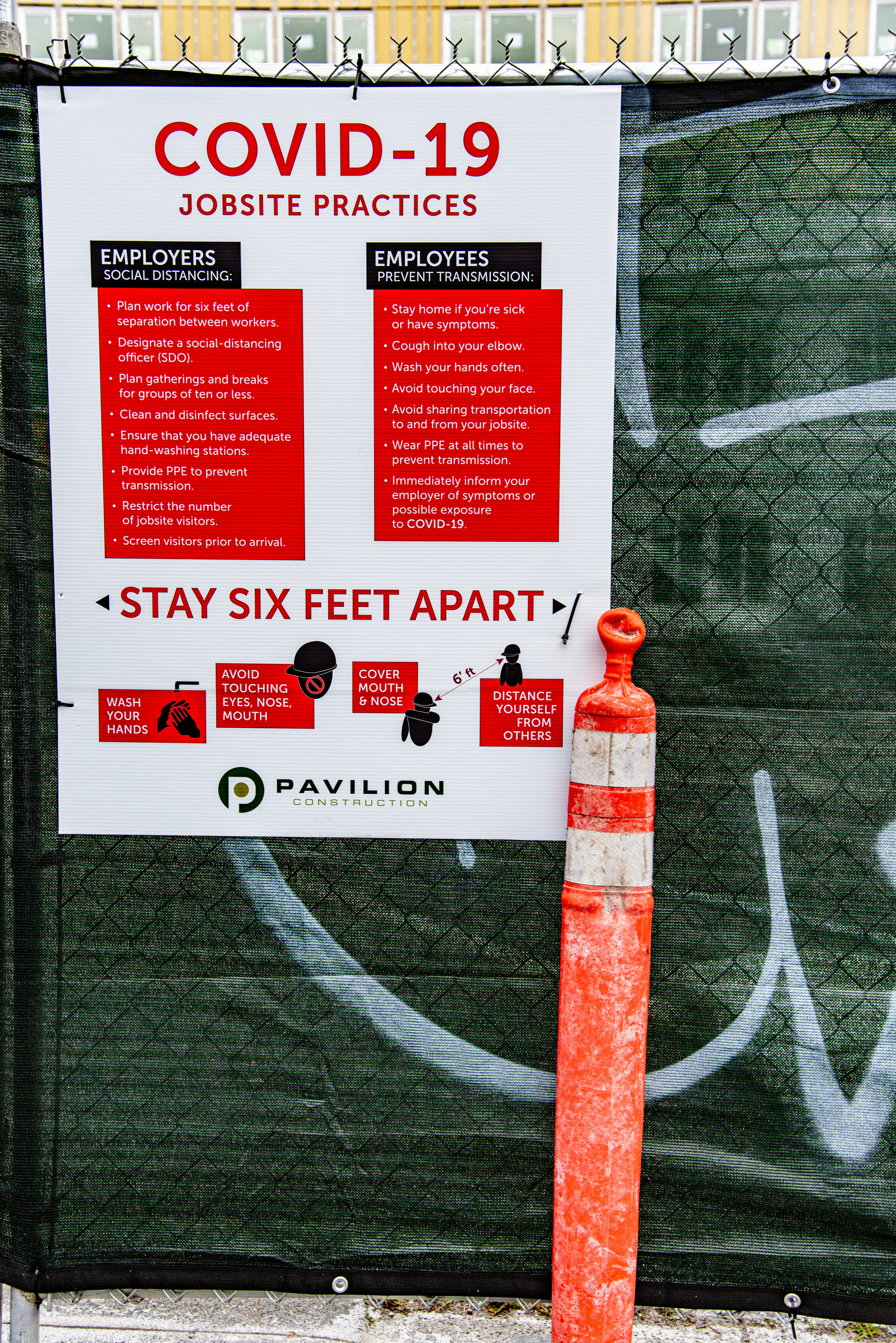 white and red labeled box