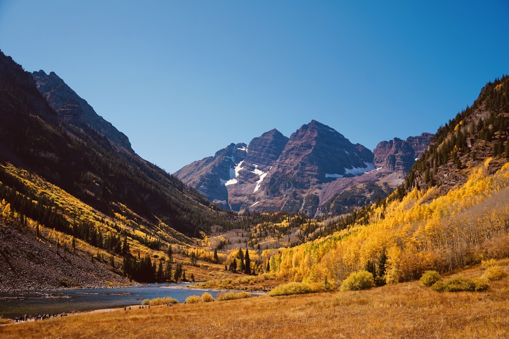 green trees and brown mountains under blue sky during daytime