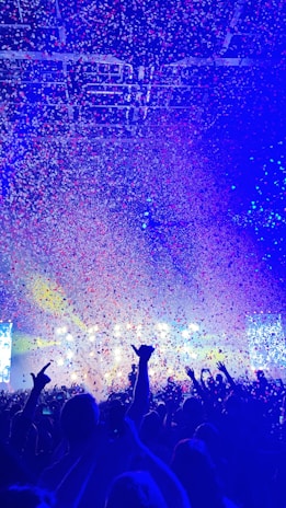 Roger Ricco celebrating a music release with fans at an event