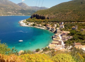 taygetus mountains, greece beach