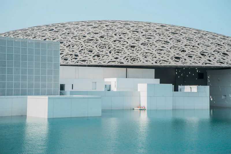 Louvre Abu Dhabi architecture seen from outside