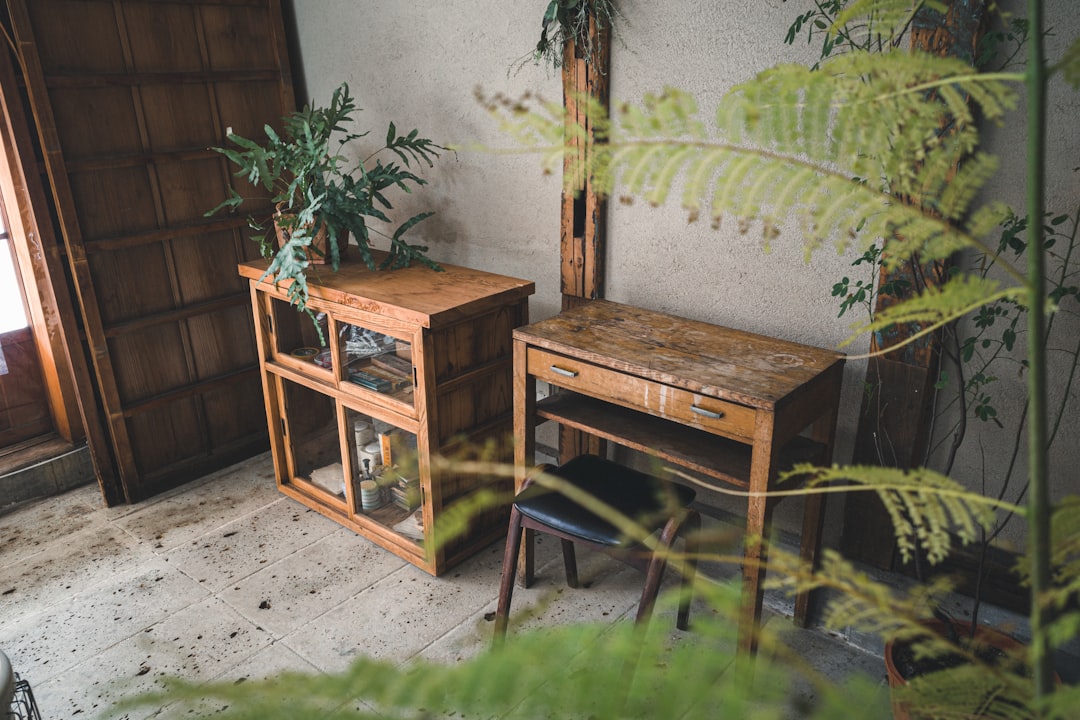 green plant on brown wooden table