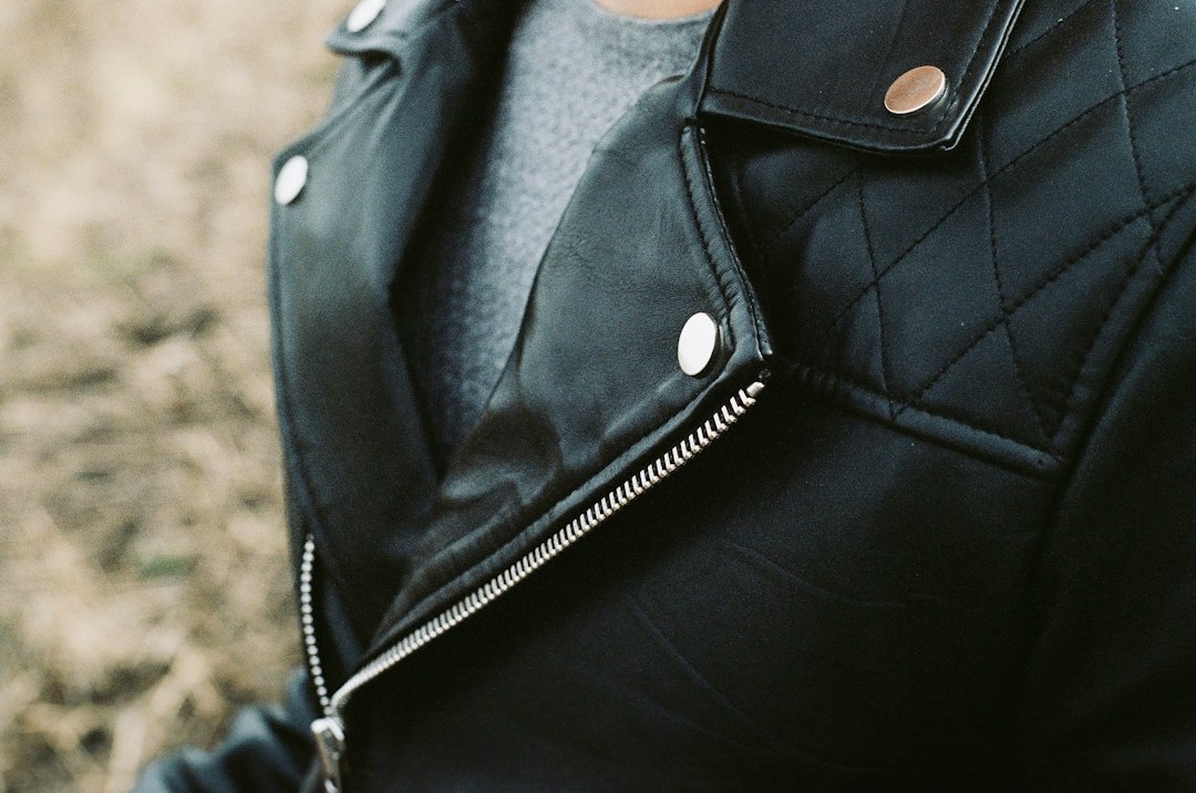 leather jacket closeup