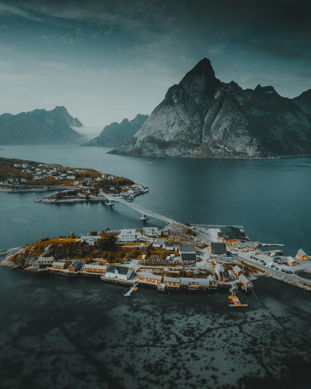 city near body of water during daytime