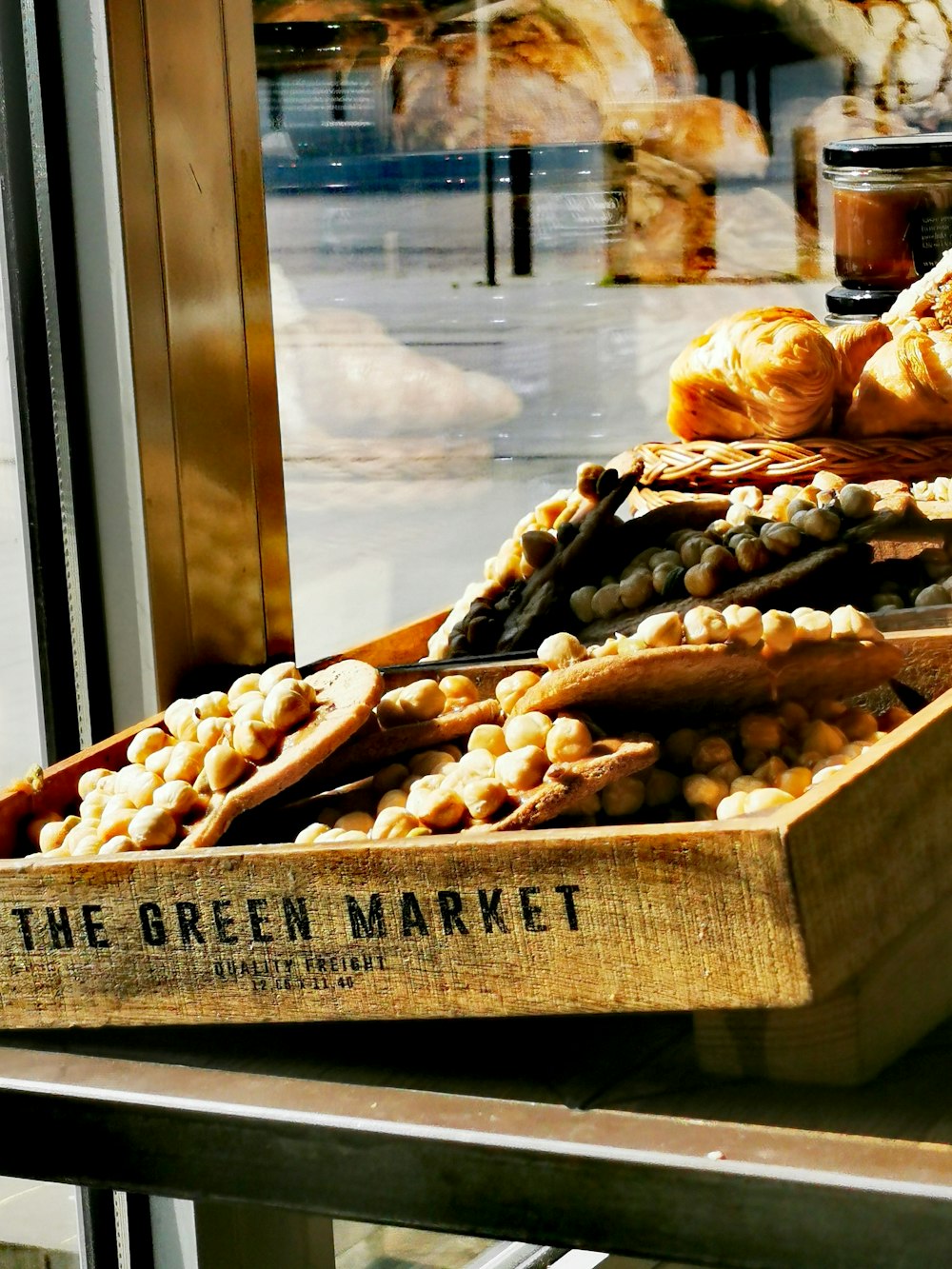 brown bread on brown wooden box