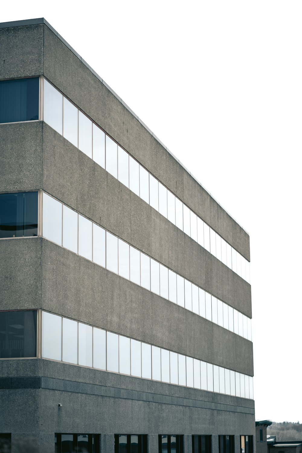 brown and blue concrete building