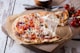 Freshly prepared pizza
