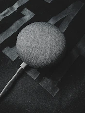 black and gray round textile