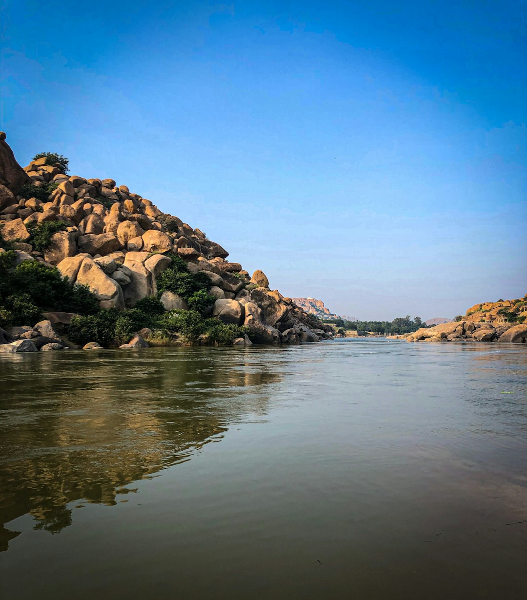 travelers stories about River in Hampi, India