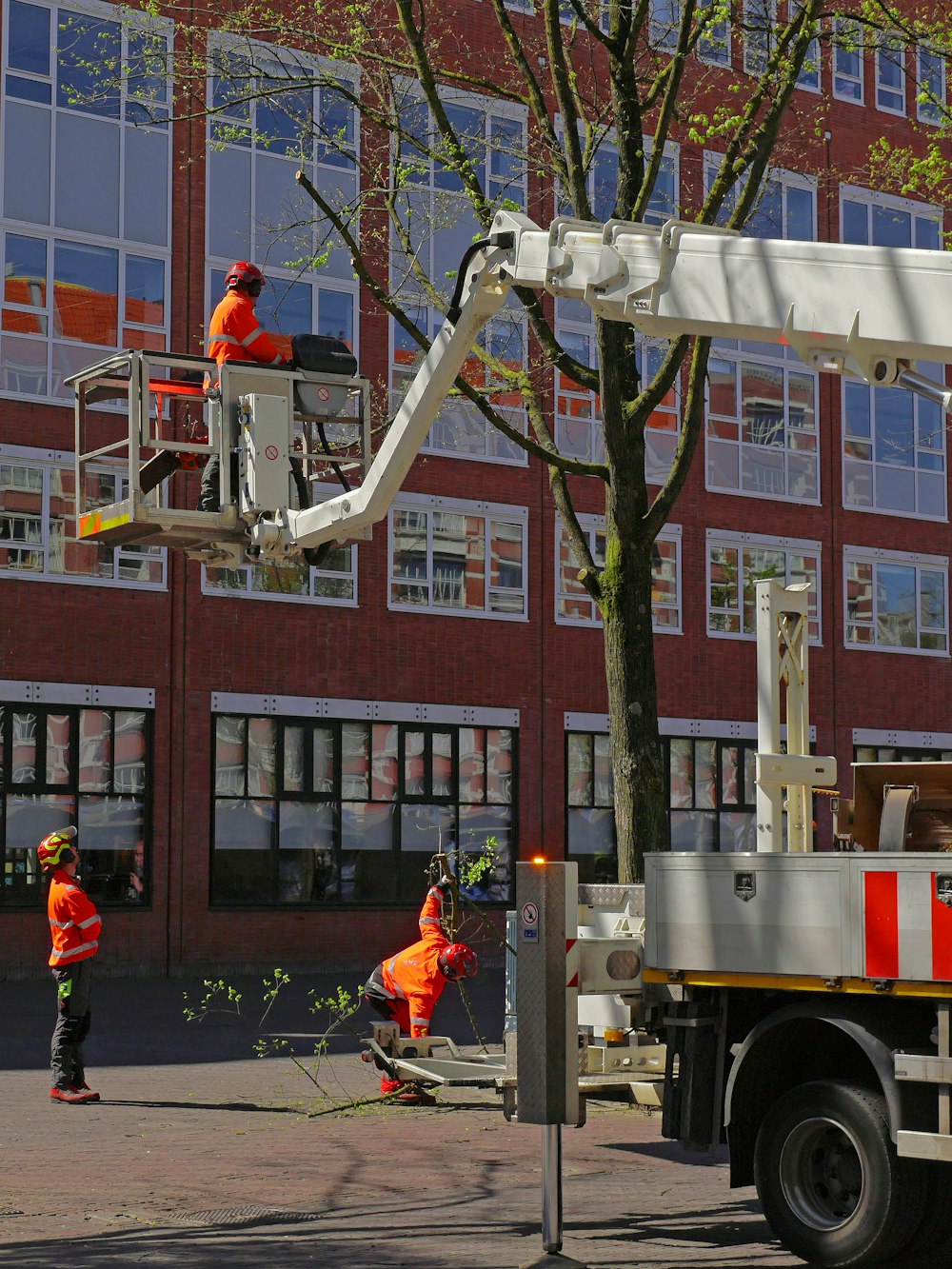 people in red jacket and black pants standing near brown concrete building during daytime