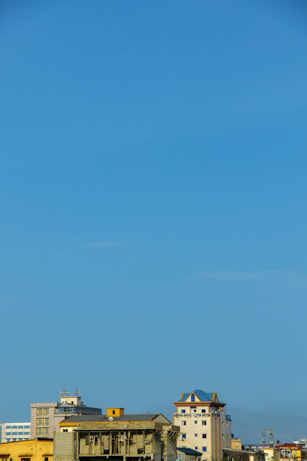 blue sky over white clouds