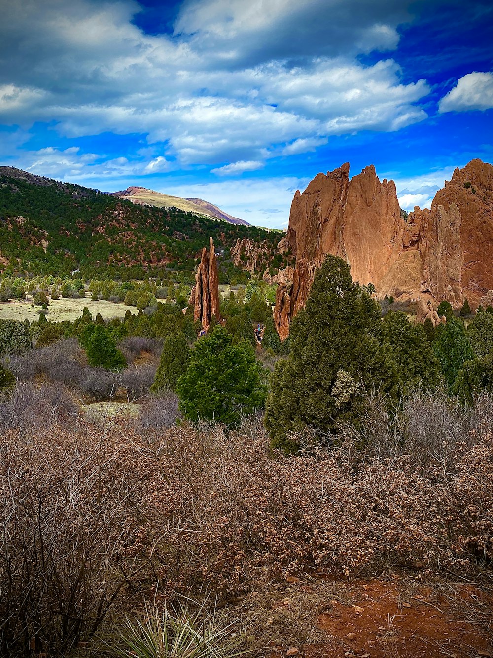 brown rock formation under blue sky during daytime