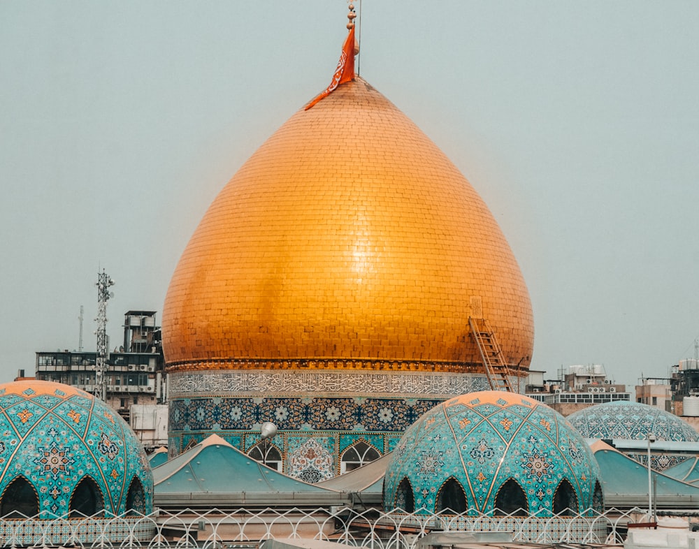 brown and white dome building