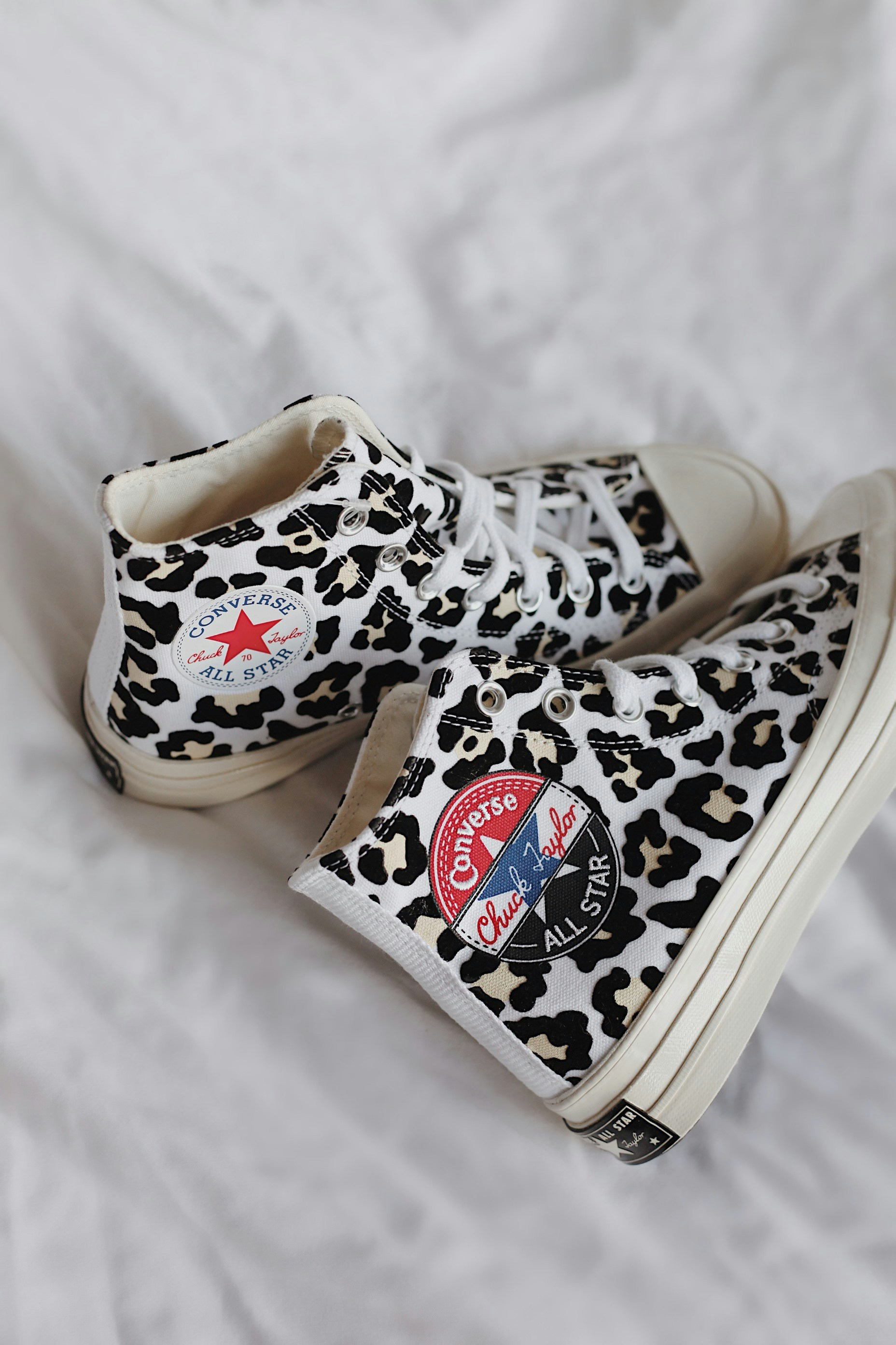grey and red converse