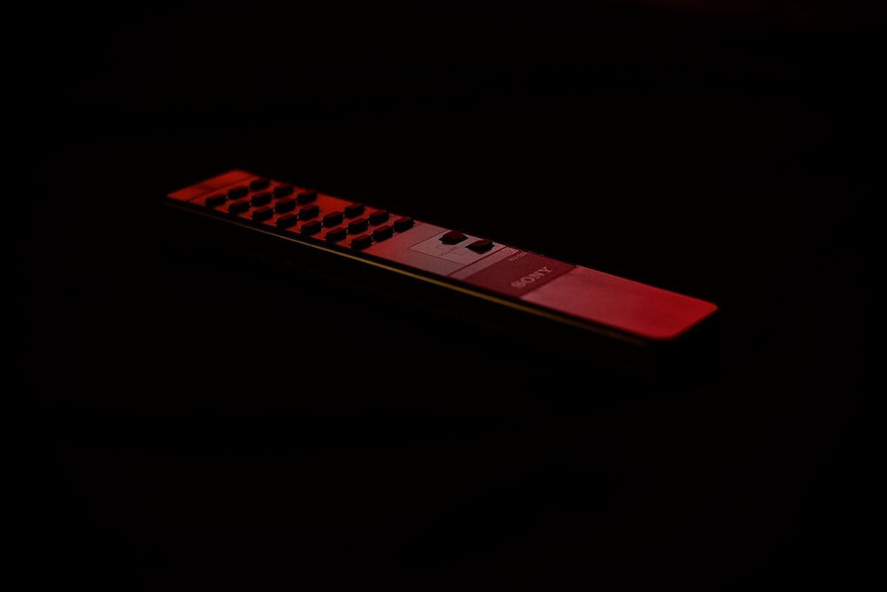 red and black remote control