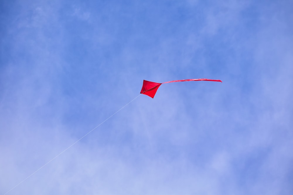 red kite flying in the sky