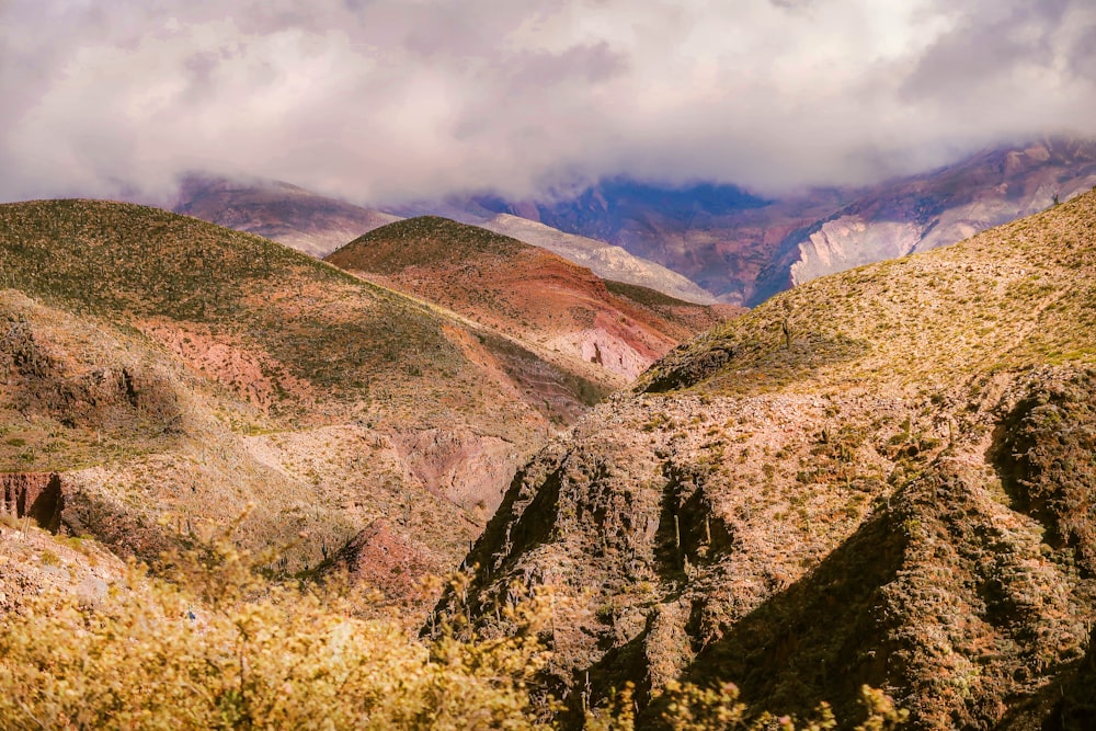 green and brown mountains under white clouds and blue sky during daytime