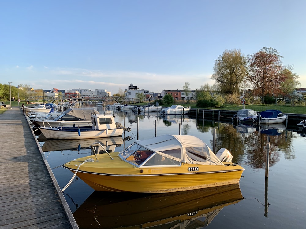 weißes und braunes Boot tagsüber auf dem Wasser