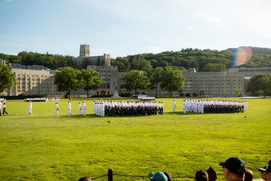 A parade of cadets at the US Military Academy at West Point (Dave Lowe via Unsplash)