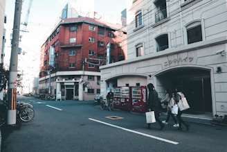 An Australian cityscape backdrop with an advend group vending machine blending seamlessly into a high-end retail environment.
