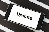 Notification alert on a mobile device about project updates.