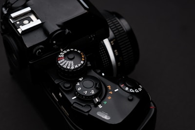 Close-up of a high-end mirrorless camera highlighting its intricate buttons and dials.