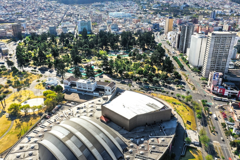 aerial view of city buildings during daytime