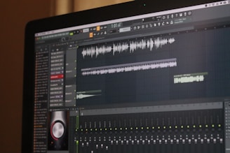 black flat screen computer monitor