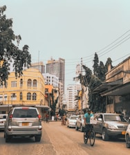 cars parked on side of the road during daytime