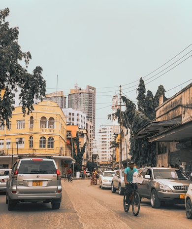 cars parked on side of the road during daytime