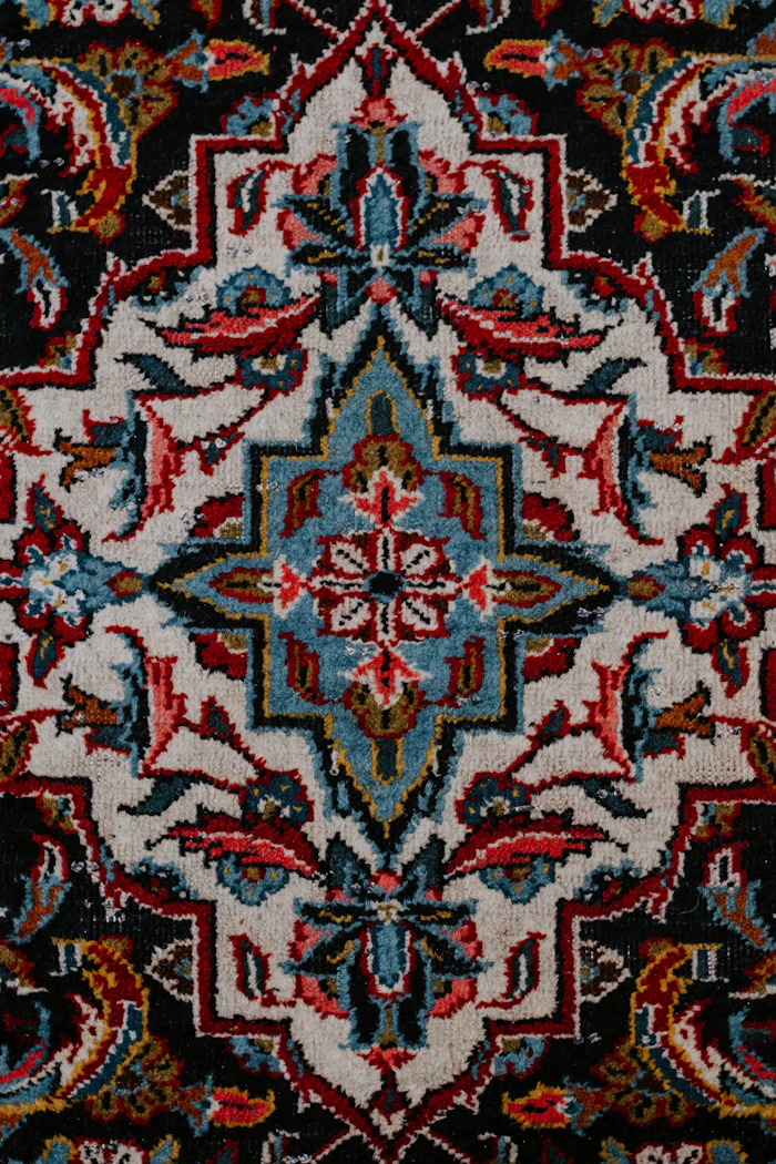 Çiçek desenli halı