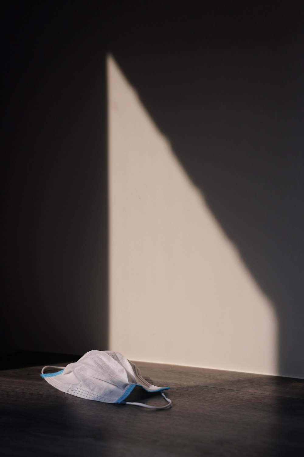 white textile on white table