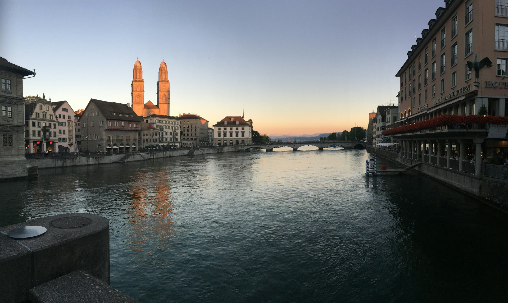 A serene rooftop view overlooking the Ganges River at sunrise, capturing the peaceful essence of Varanasi and its timeless charm.
