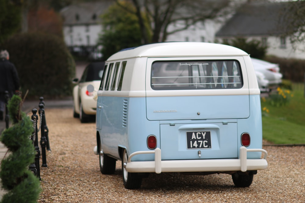 white volkswagen t-2 on road during daytime