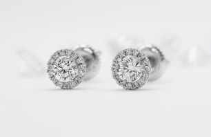 silver and diamond studded ring