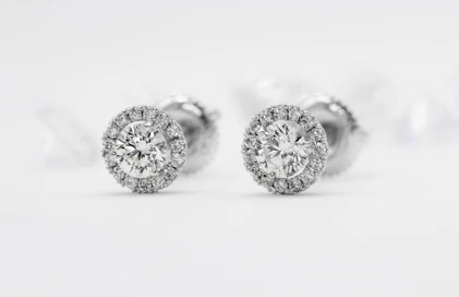 silver and diamond studded ring