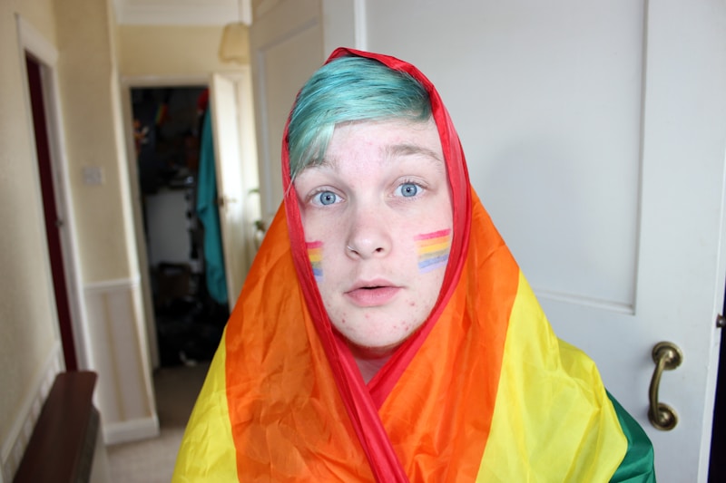 person in yellow hijab