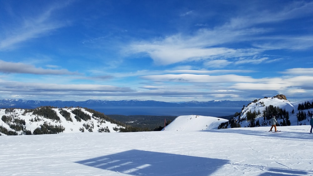 snow covered mountain under blue sky during daytime