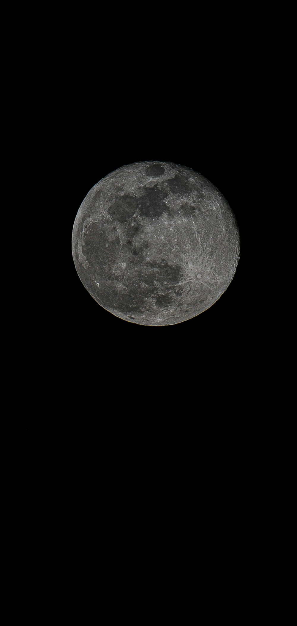 full moon in dark background