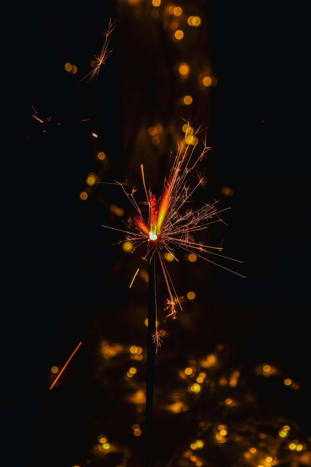 yellow and red fire crackers