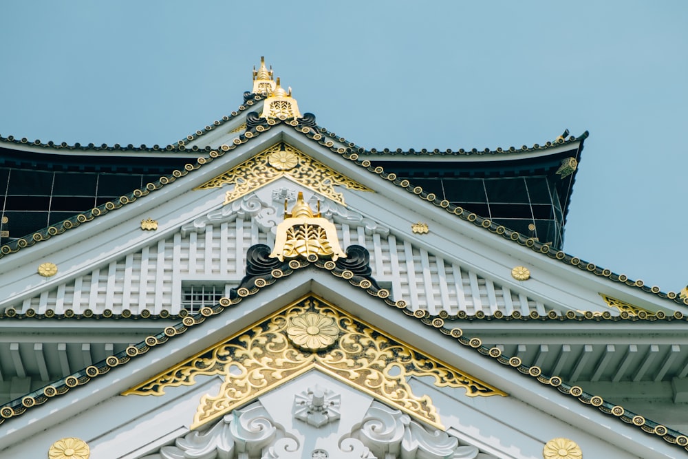 white and gold concrete building