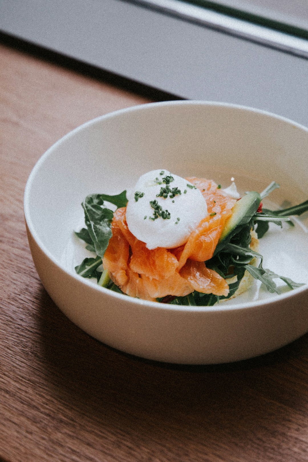 white ceramic bowl with vegetable salad