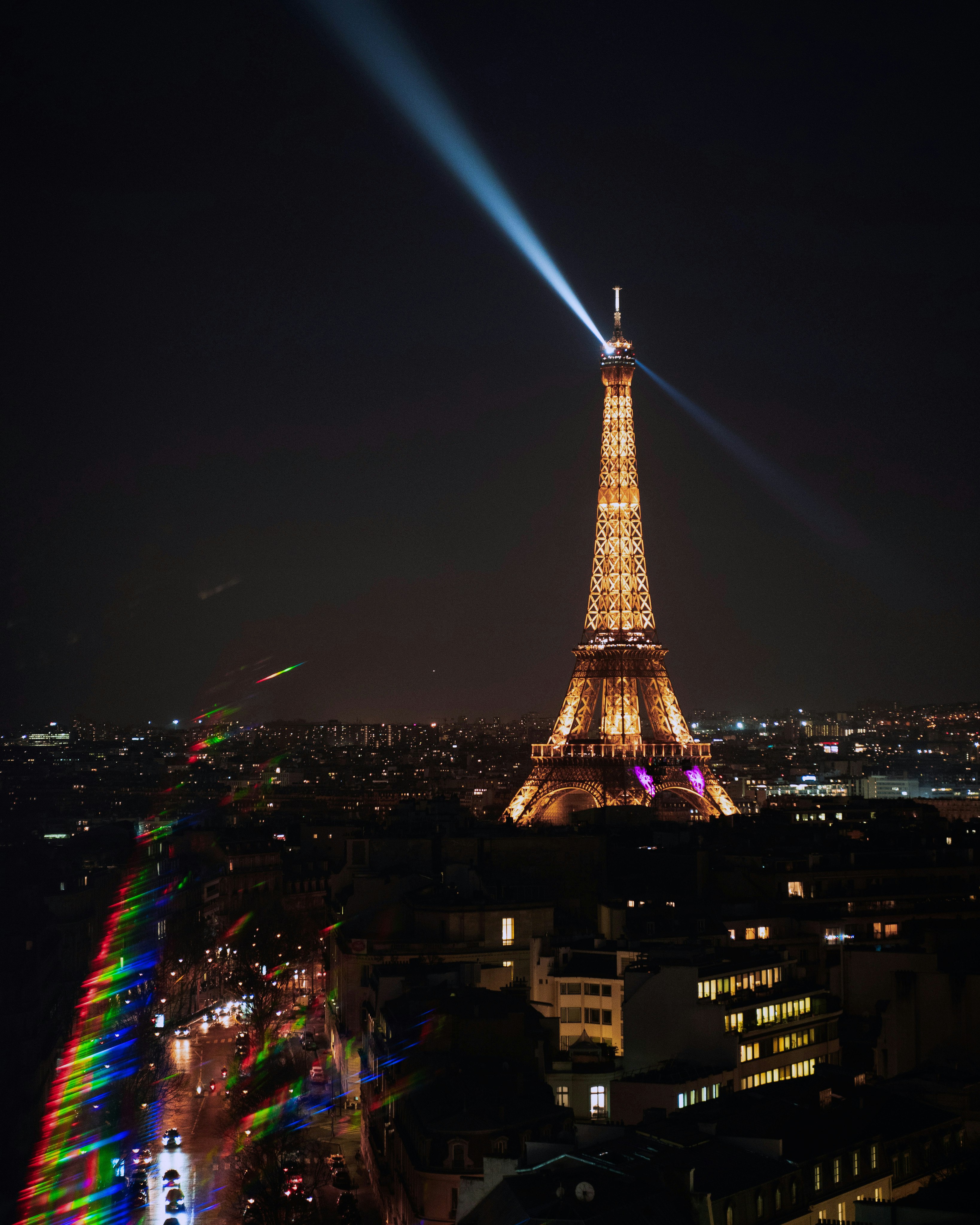 eiffel tower during night time