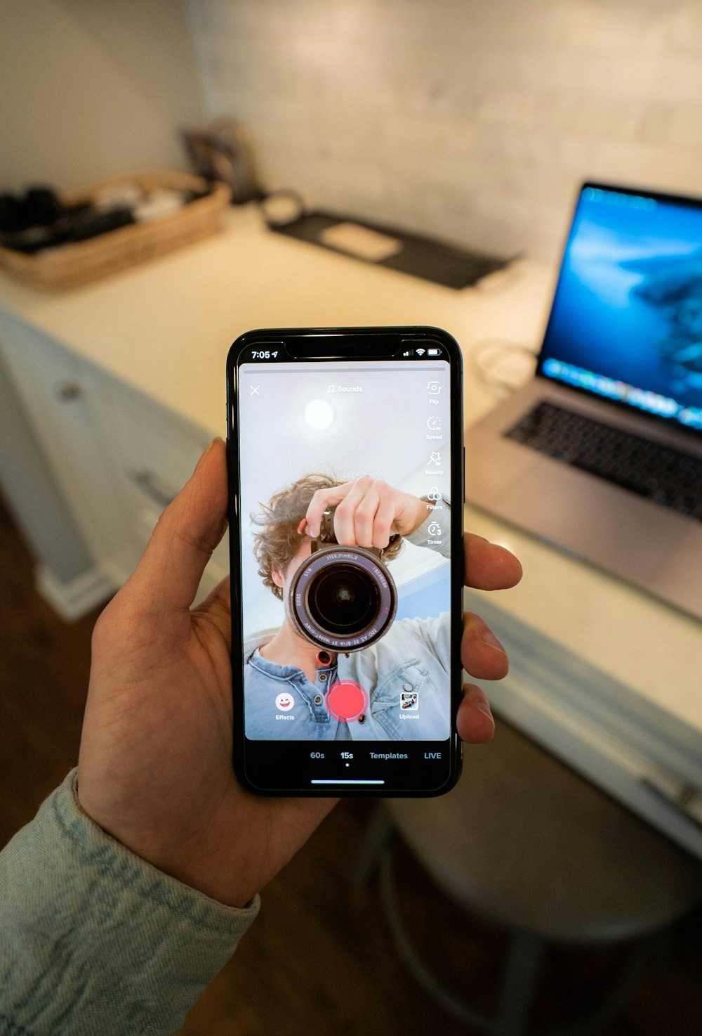 person holding black android smartphone