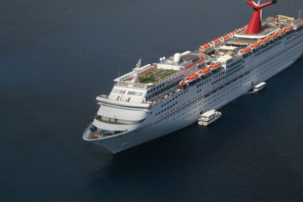 white cruise ship on sea during daytime