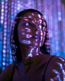 woman in black tank top